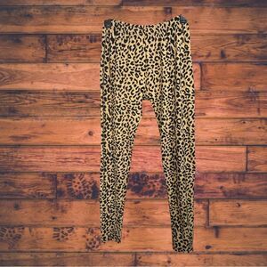 5 for $25🔥Cheetah Print Elastic Waist Leggings One Size